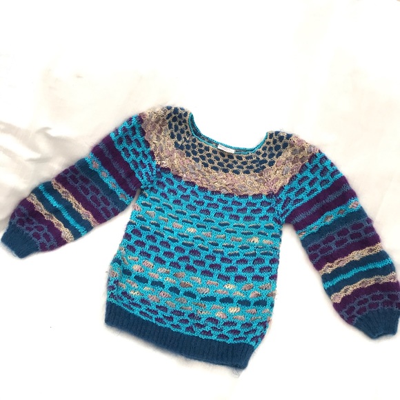 COPY - VTG COLLEEN TOLAND handmade knit & crochet sweater - Picture 13 of 16